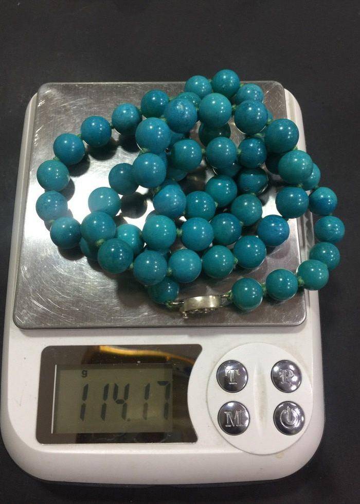 8069欧洲回流绿松石项链图9