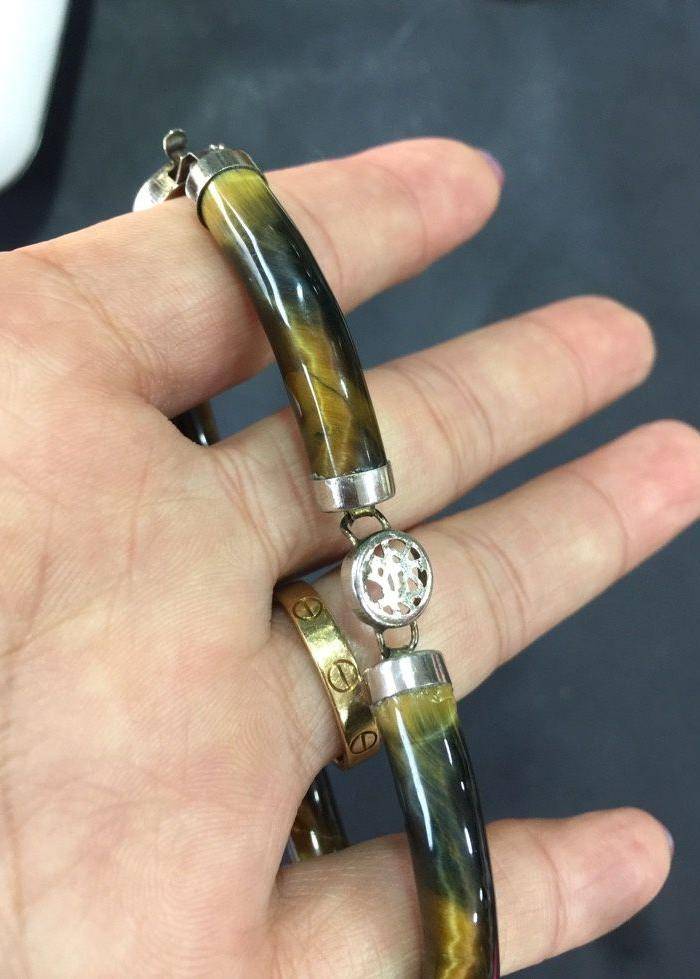 8076欧洲回流虎睛石手链图4