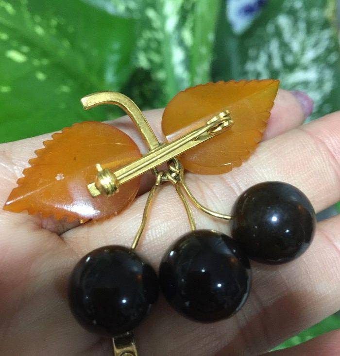 8079欧洲回流俄罗斯金工蜜蜡胸针图4