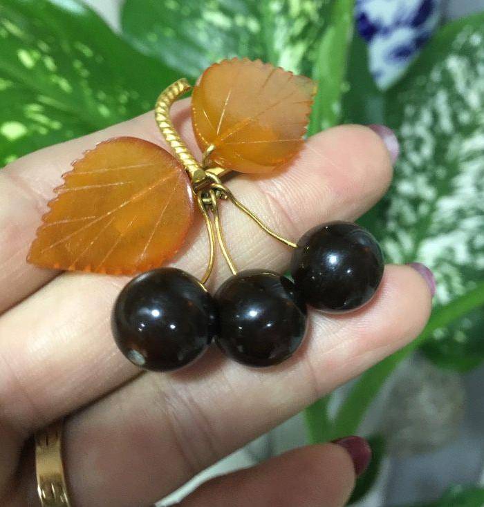 8079欧洲回流俄罗斯金工蜜蜡胸针图10