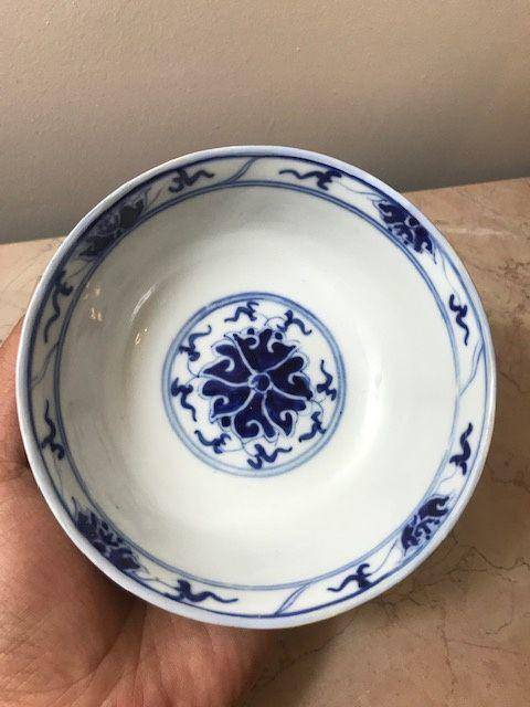 7469 民国 青花宝象花纹碗图4