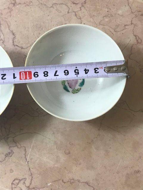 7447 晚清粉彩寿字碗一对图10