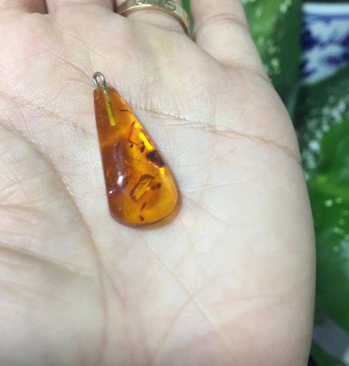 8087欧洲回流金珀爆花坠子图8