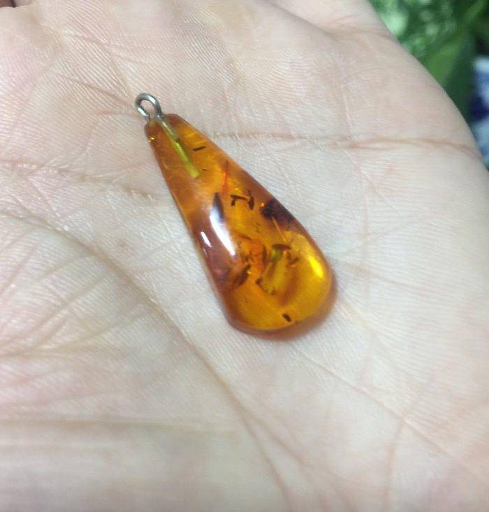 8087欧洲回流金珀爆花坠子图9