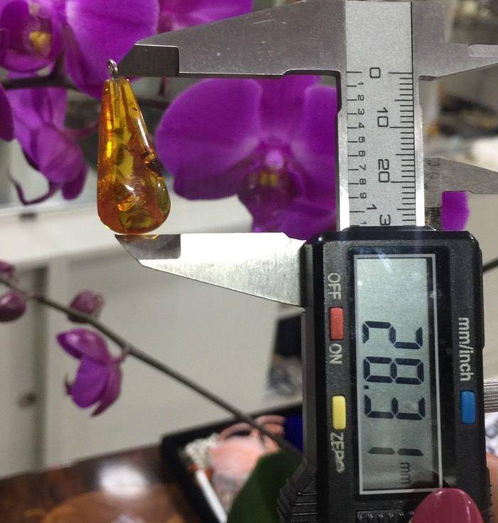 8087欧洲回流金珀爆花坠子图11