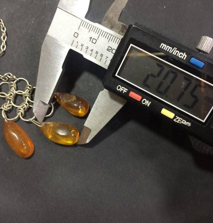 8093欧洲回流老琥珀毛衣链图10