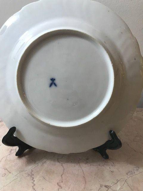 7527 欧洲回流德国青花圆盘图7