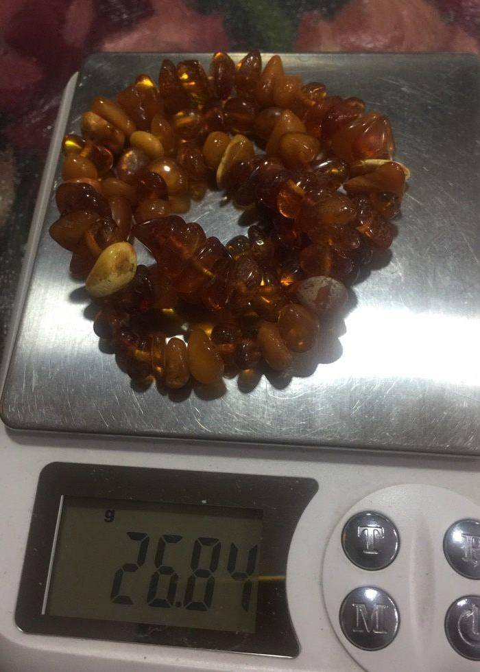 8116欧洲回流随形老蜜蜡项链图9