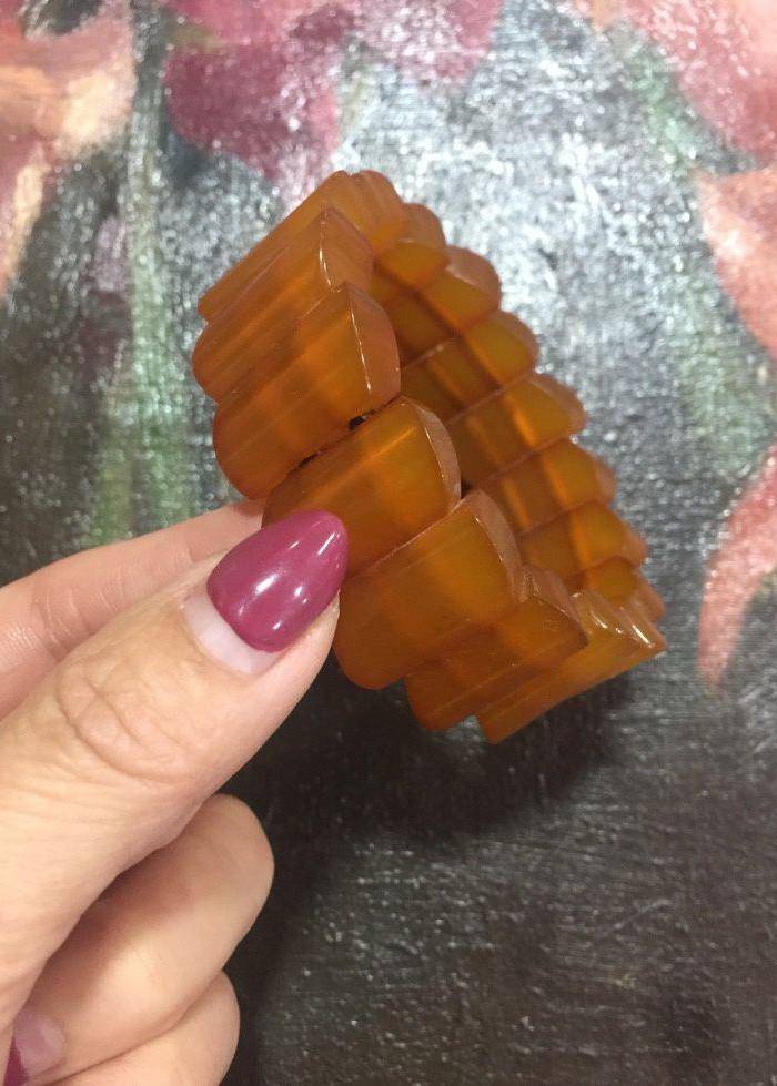 8118欧洲回流老蜜蜡手牌图3