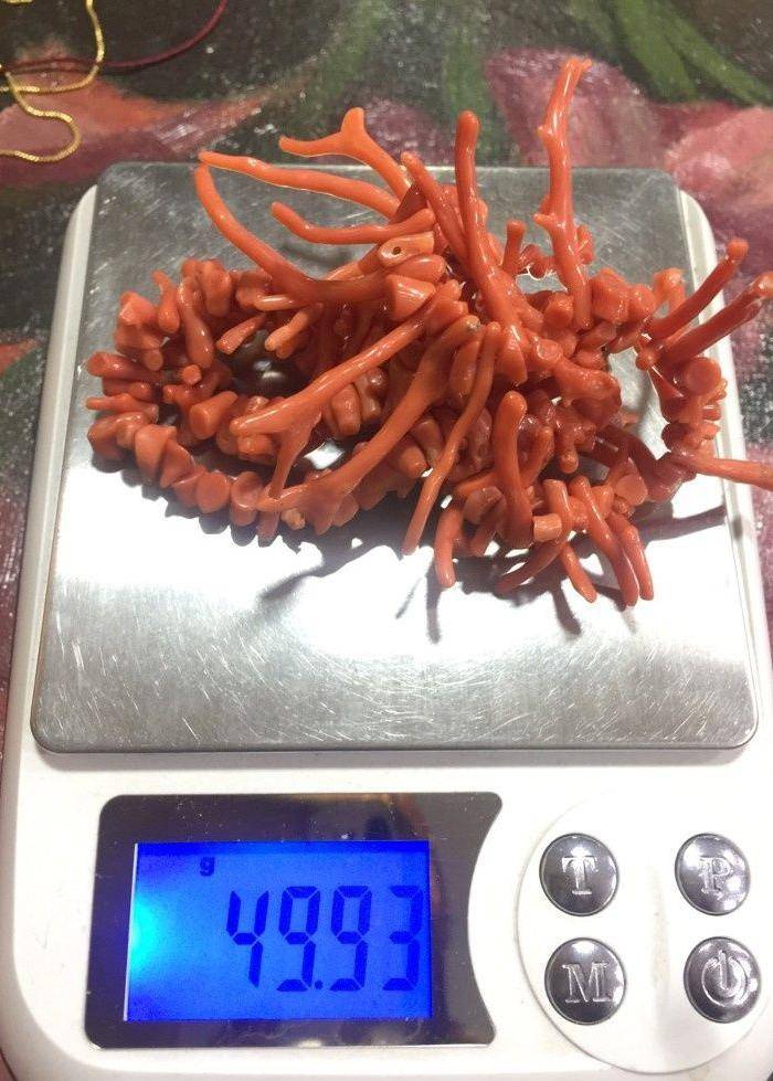 8119欧洲回流随形珊瑚项链图8