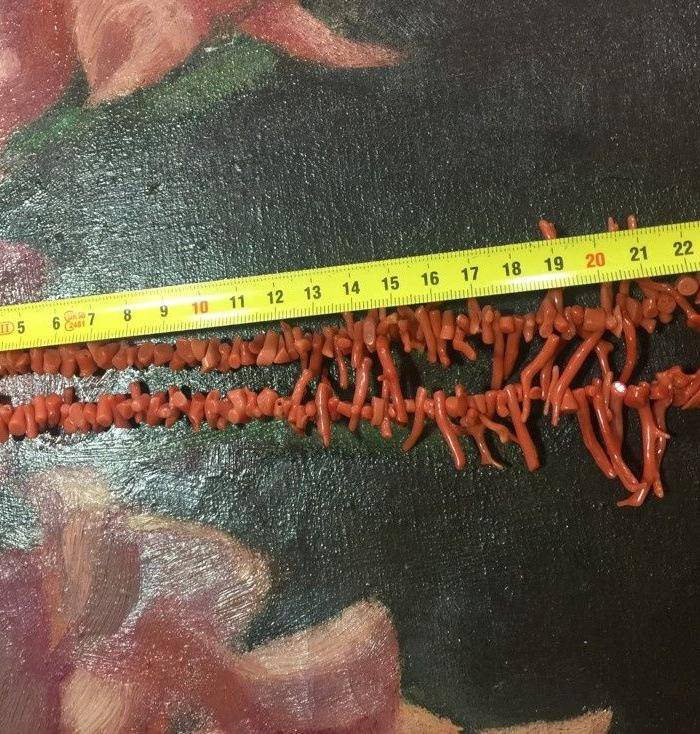 8119欧洲回流随形珊瑚项链图9