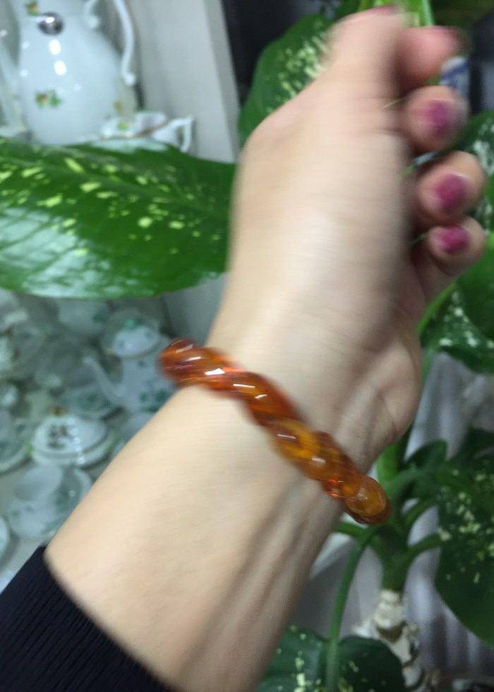 8124欧洲回流随形蜜蜡手链图10