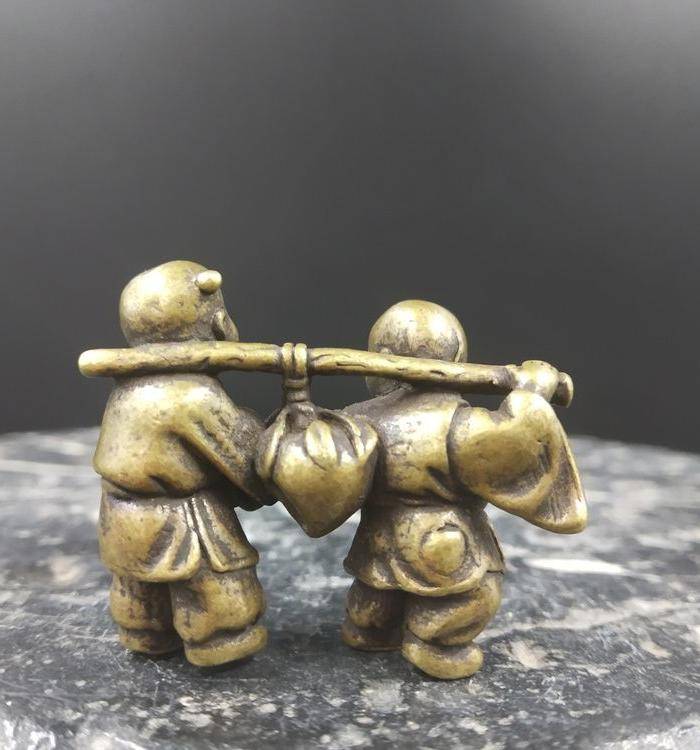 精品 收藏级 童子祝祷摆件图3