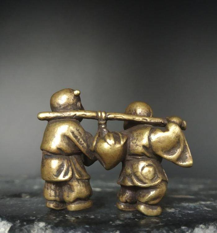 精品 收藏级 童子祝祷摆件图5