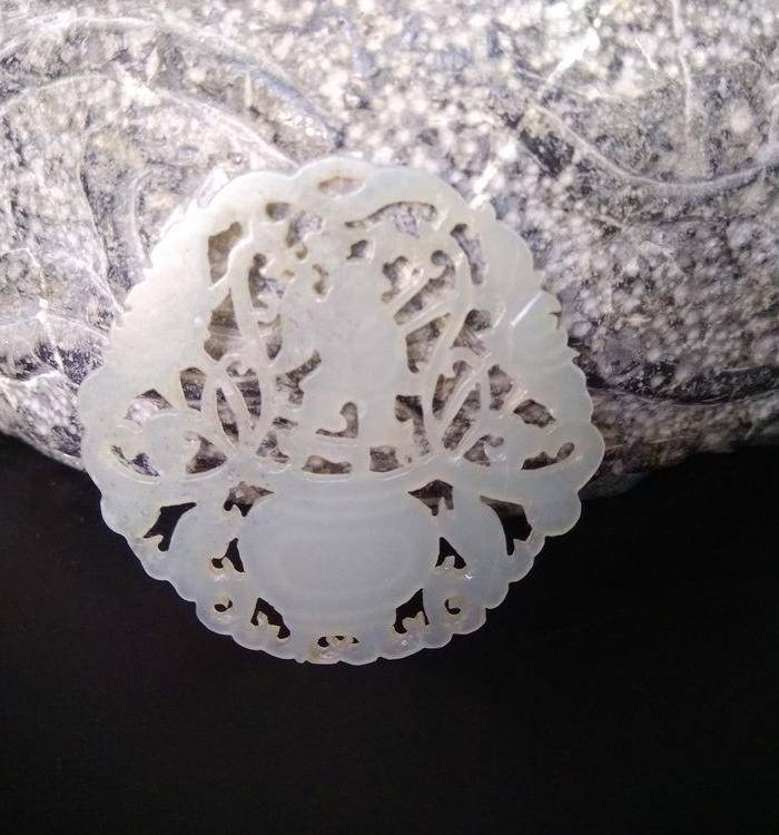 精品 收藏级 清代白玉 平安喜庆玉佩图2