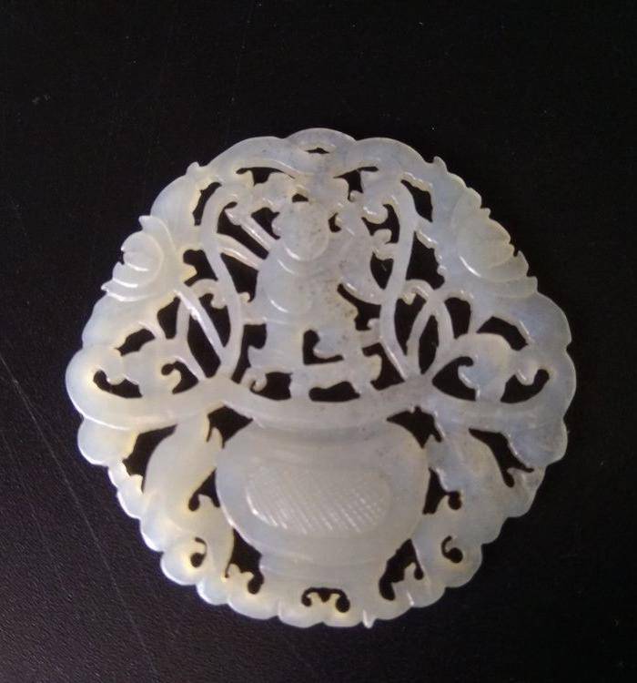 精品 收藏级 清代白玉 平安喜庆玉佩图3