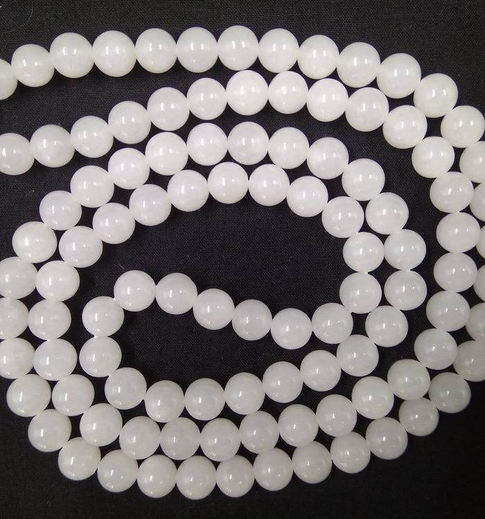 文玩和田白玉念珠手链.图7