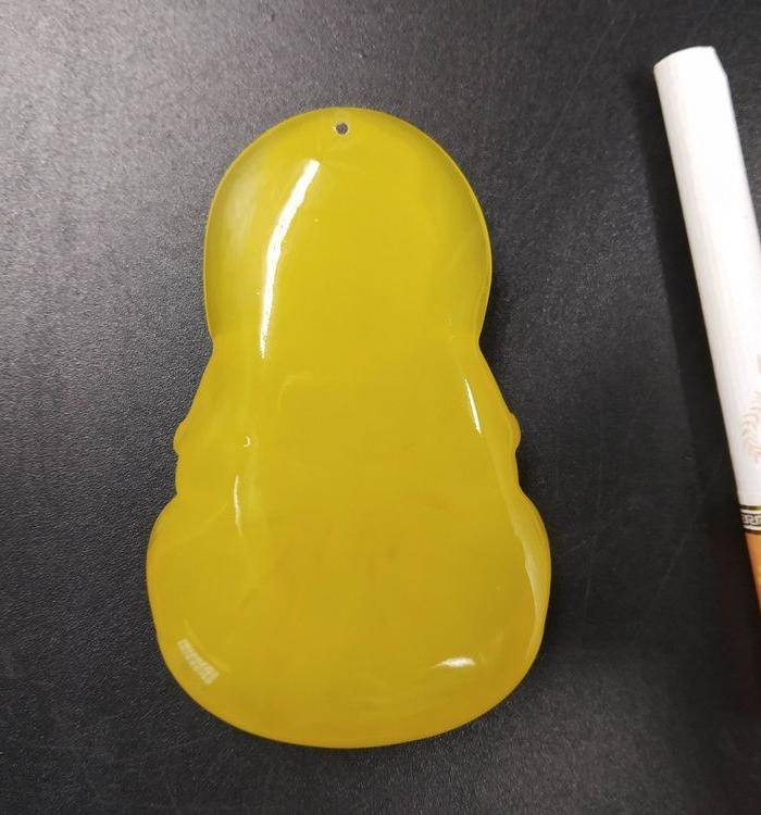 精品 纯天然鸡油黄波罗的海琥珀蜜蜡观音图3