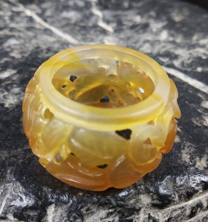 压轴精品 辽金玉玛瑙 秋山玉扳指图6