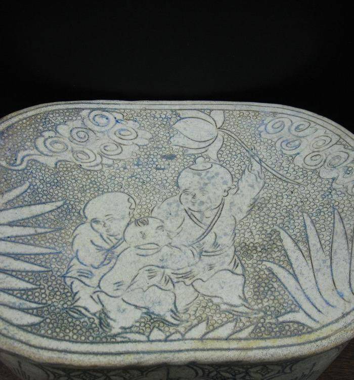 收藏级精品 磁州窑婴戏瓷枕图3