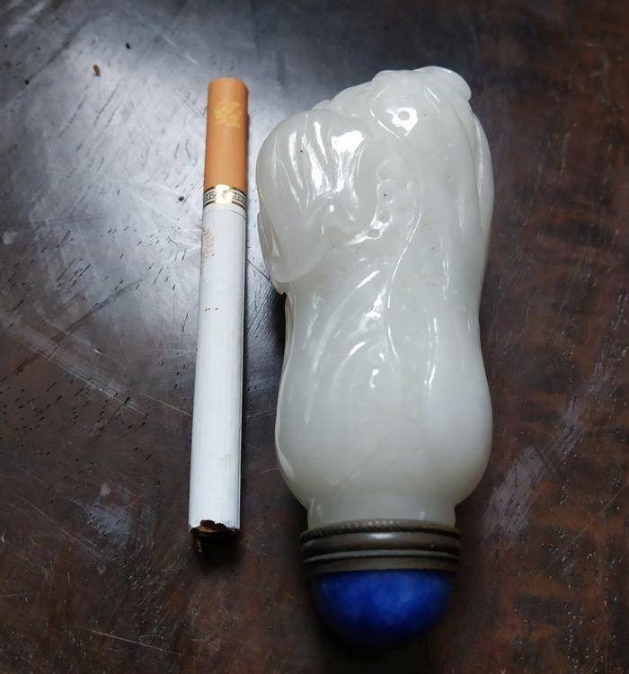 和田白玉 白财鼻烟壶图4