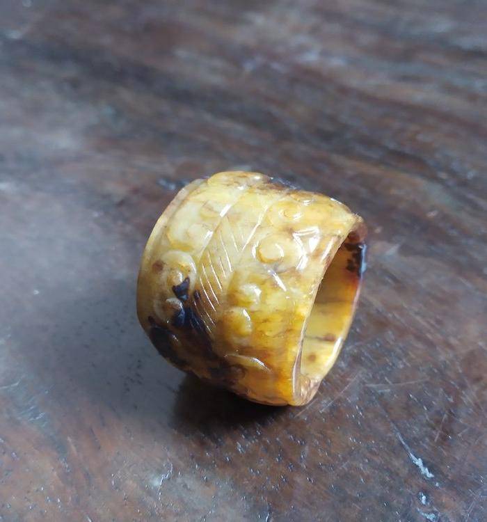 辽金玉 卷云纹搬指图4