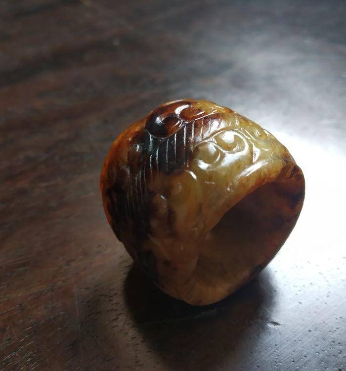 辽金玉 卷云纹搬指图6