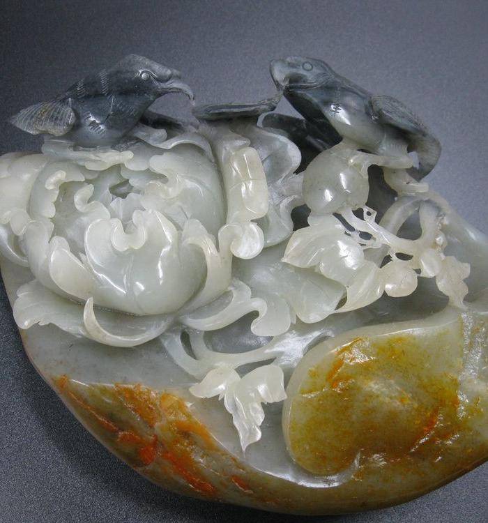 压轴精品 青花籽料 富贵连连摆件图3