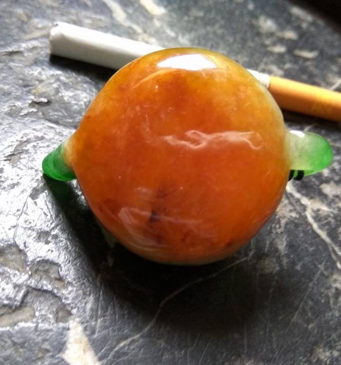 文房红翡玉壶 水滴图4