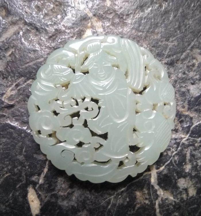 清代 刘海戏金蟾玉佩 开门到代图6
