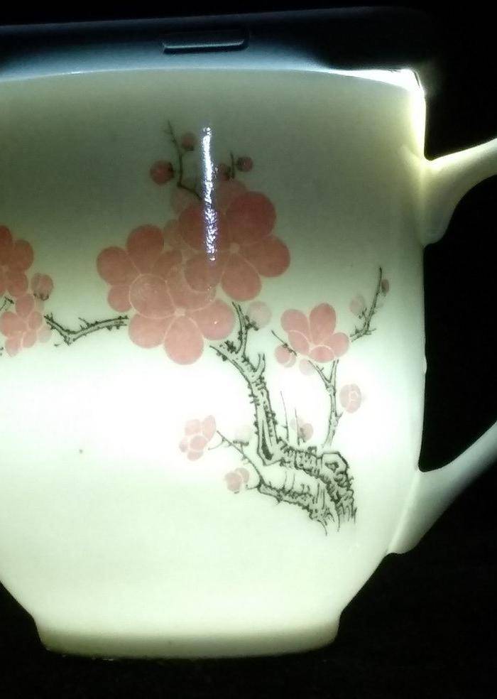 英国回流的湖南醴陵瓷杯图8