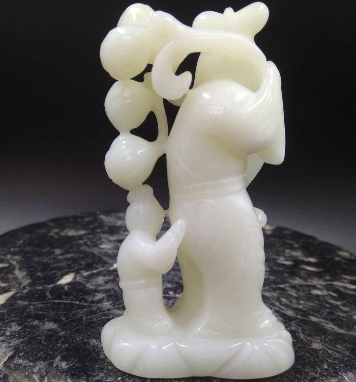 清代 麻姑贺寿摆件 白度一级图5