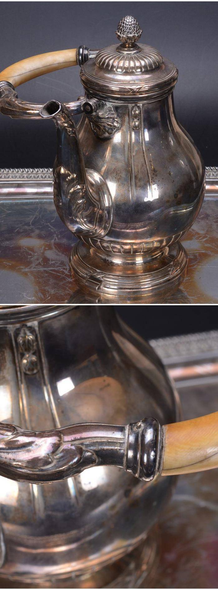 欧洲 老式 银茶具一套图4