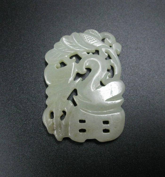 官头福玉佩 清早期老和田青白玉图4