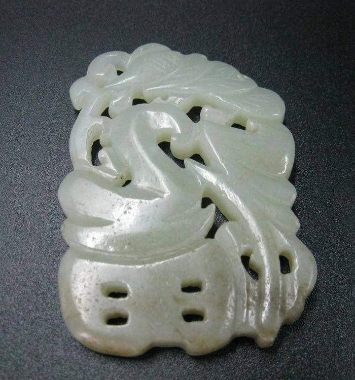 官头福玉佩 清早期老和田青白玉图6