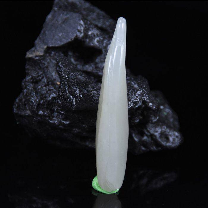 和田玉 籽玉 满皮 秀气 玉兰花图5