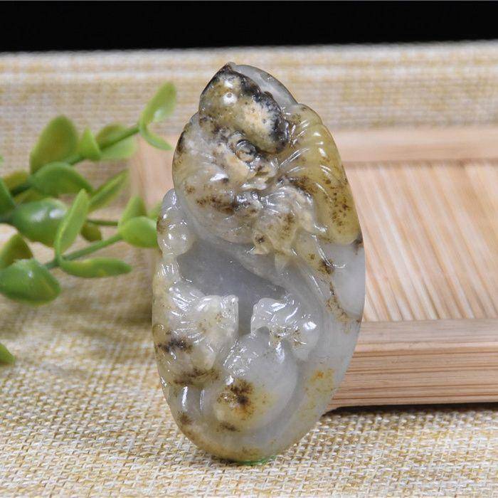 和田玉 籽玉 黄沁皮 雄鸡 冠上加冠图3