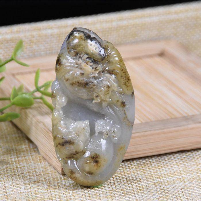 和田玉 籽玉 黄沁皮 雄鸡 冠上加冠图2