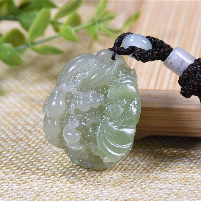 和田玉 带翠 送福大白菜图2