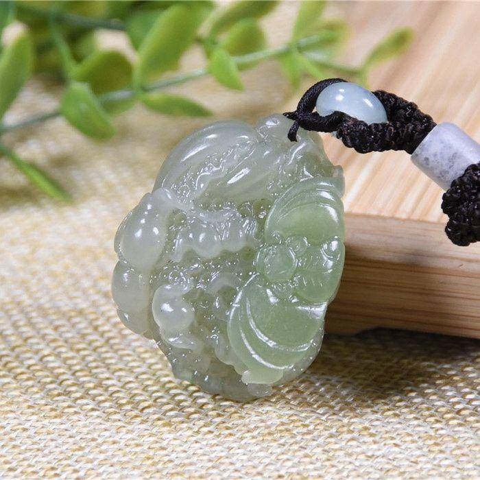 和田玉 带翠 送福大白菜图4