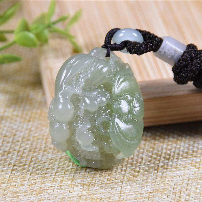 和田玉 带翠 送福大白菜图3