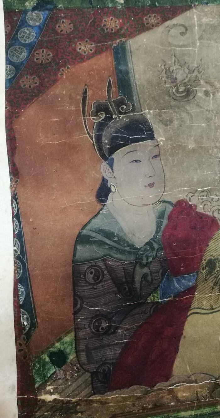 清代 道教人物 水陆画 立轴图5