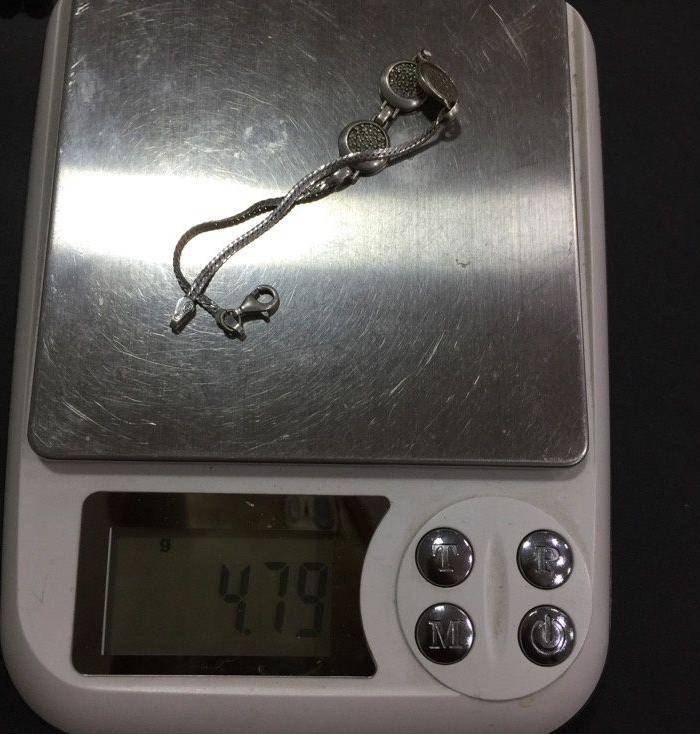 8135欧洲回流银嵌水晶手链图9