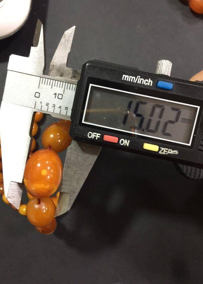 8146欧洲回流原矿老蜜蜡项链图8