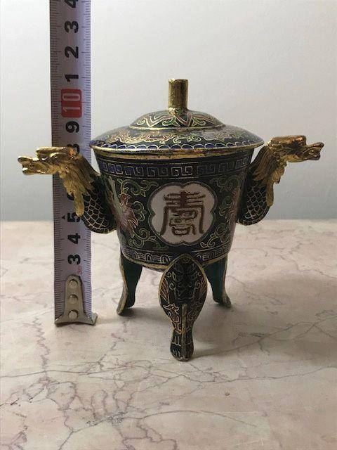 7547 铜鎏金珐琅香薰图12