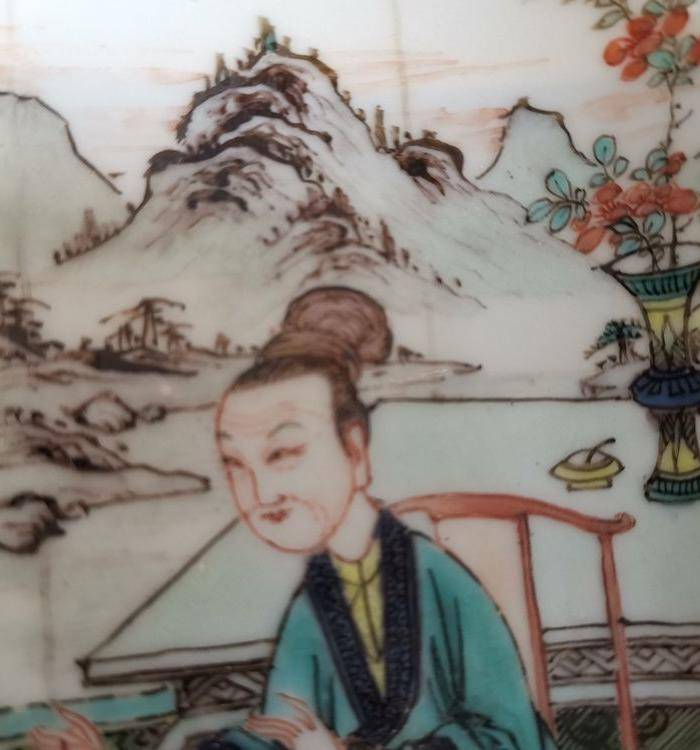 康熙西厢记故事五彩人物盘图3
