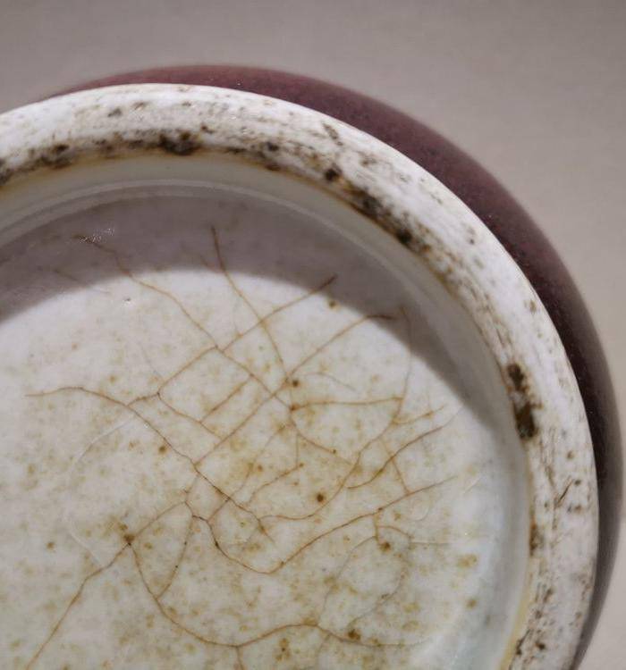 清.朗窑红蒜头瓶图8
