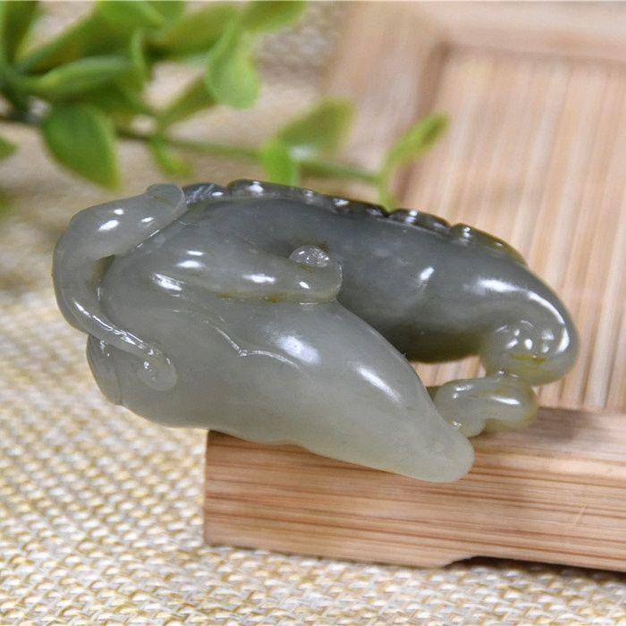 和田玉 籽玉 带翠 佛手图7