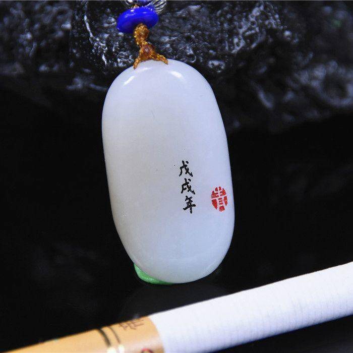 和田玉 俏色 狼王 狼图腾图5