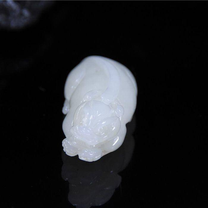 和田玉 招财貔貅 立体精工图3